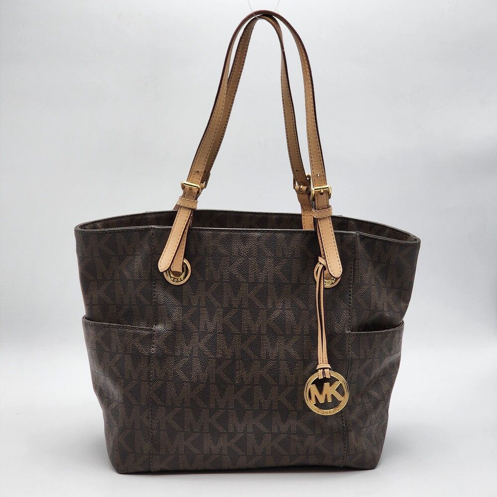 Michael Kors Monogram Coated Canvas Large Tote Bag
